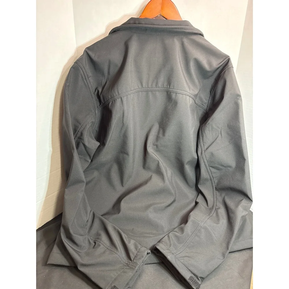 Trimark Softshell Jacket Black Full Zip BD Logo Mens XL Extra‎ Large